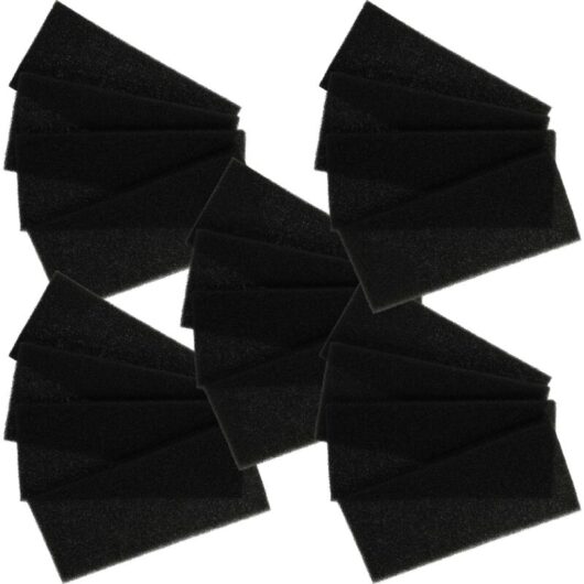 20x Filter G3 compatible with Lunos e go, ego Air Ventilation Device - Filter Set, 15.2 x 6.65 x 0.9 cm, Black - Vhbw