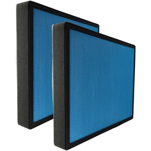 2x Air Filter Replacement for Comedes PT94068 for Air Purifier - Combi Filter Pre Filter + hepa + Activated Carbon + TiO2 - Vhbw