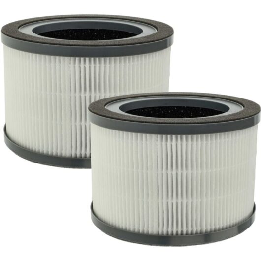 2x Air Filter Replacement for Levoit Vista 200-RF for Air Purifier - Combi Filter Pre Filter + hepa + Activated Carbon - Vhbw