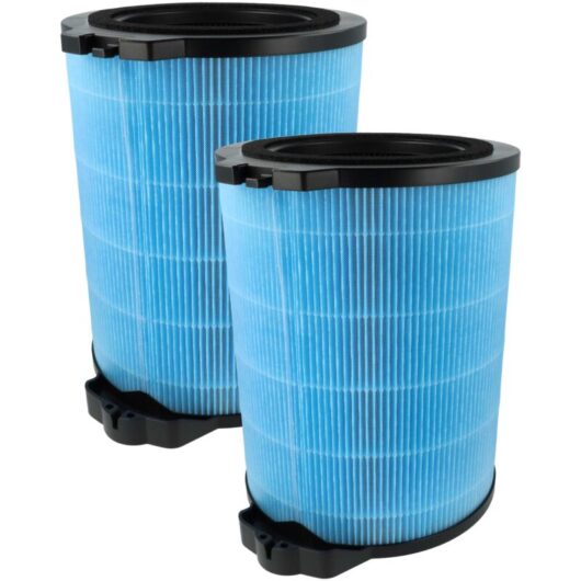2x hepa Filter Replacement for Hoover 35602348, U98 for Air Cleaner - Spare Air Filter with Integrated Active Carbon Filter - Vhbw