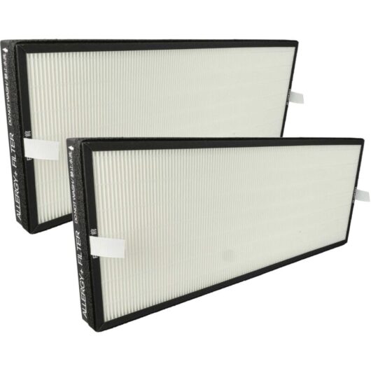 2x hepa Filter compatible with Rowenta Intense Pure Air Home Connect PU6180, PU6180 F0 Air Humidifier - Spare Air Filter - Vhbw