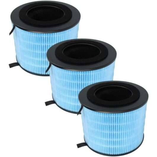 3x Air Filter compatible with Philips AMF220 Air Purifier - Combi Filter Activated Carbon + spm Filter - Vhbw