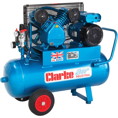 Clarke Clarke XEPV16/50 (O/L) 14cfm 50 Litre 3HP Portable Industrial Air Compressor (110V)