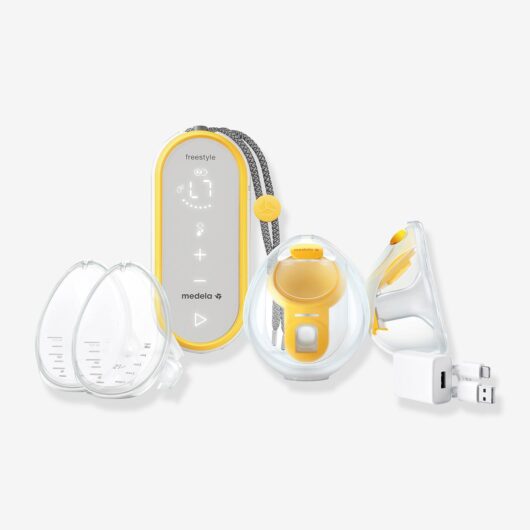 Freestyle Hands-Free Double Electric Wearable Breast Pump, 21mm / 24mm, MEDELA transparent