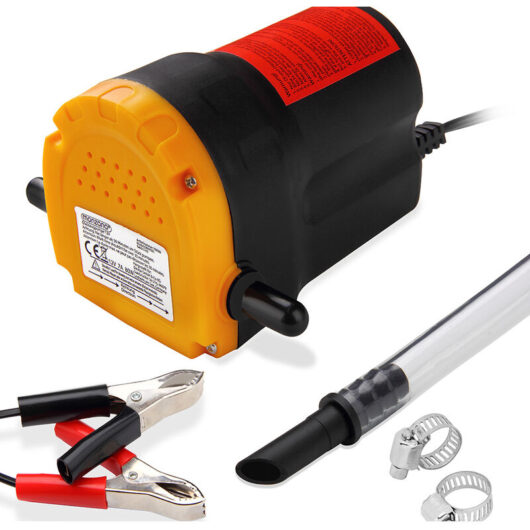 No Brand - monzana® 12v Oil Suction Pump 80W Diesel Extractor Pump 5l/min Flow Rate Engine Oil Change Transfer Electric Liquid Fluid Car Van Caravan