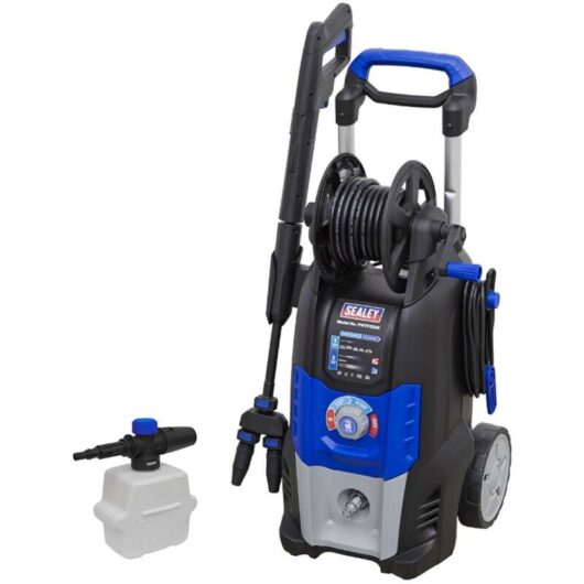 Sealey - Twin Jet Pressure Washer 150 Bar 5m Cable 8m Hose Eco Mode PWTF2200