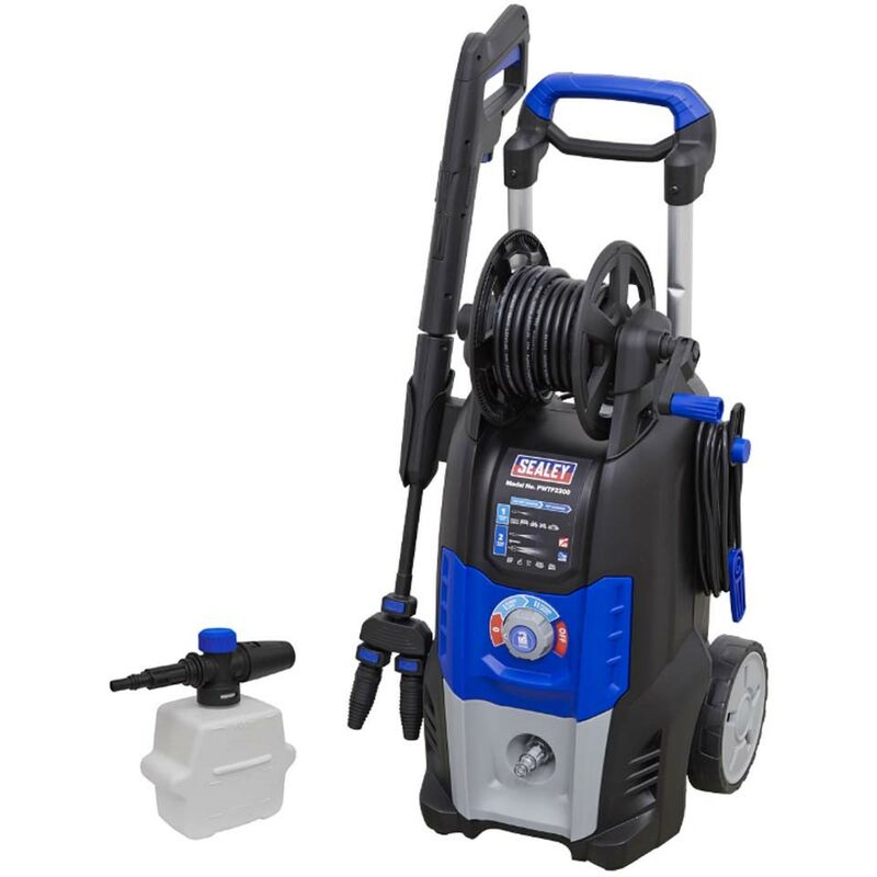 Sealey - Twin Jet Pressure Washer 150 Bar 5m Cable 8m Hose Eco Mode PWTF2200
