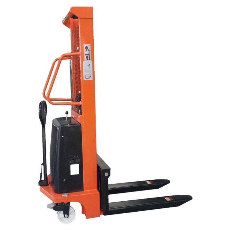 Securefix Direct - 1.5 Ton x 2.5 Metre Semi Electric Manual Hand Stacker - 1500KG High Lift Fork Pallet Truck