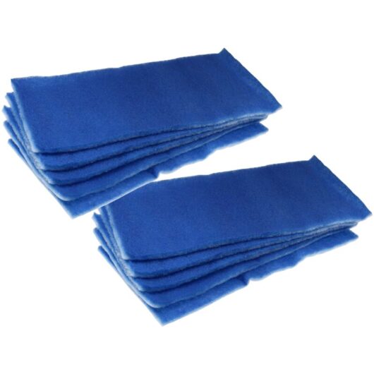 10x Air Filter G4 compatible with Wolf cwl 300, 400 Vent, Condensation Damp Control Ventilator - Blue White - Vhbw