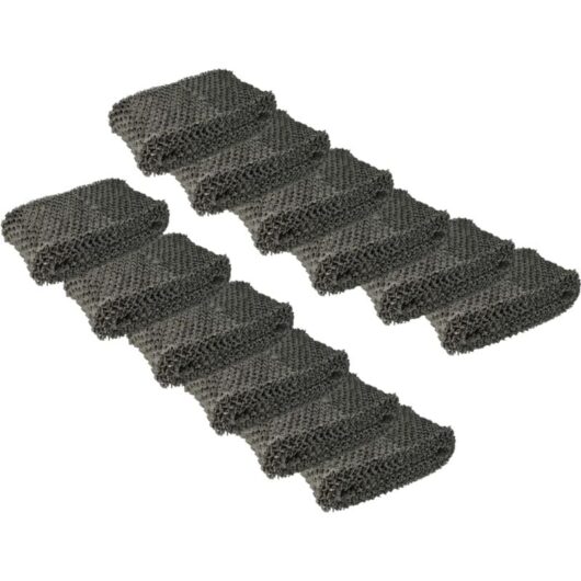 12x Replacement Filter compatible with Philips HU4816/10 Humidifier, Air Purifier, Wick Filter, Grey - Vhbw