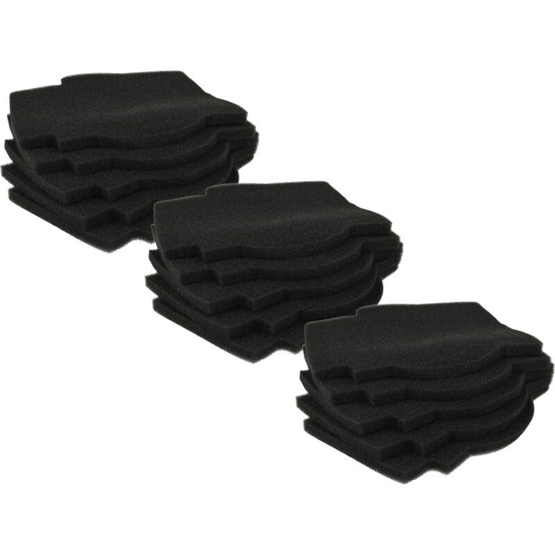 15x Air Filter Replacement for Lunos 2/FSI-R, 39721 for Vent, Condensation Damp Control Ventilator - Black - Vhbw