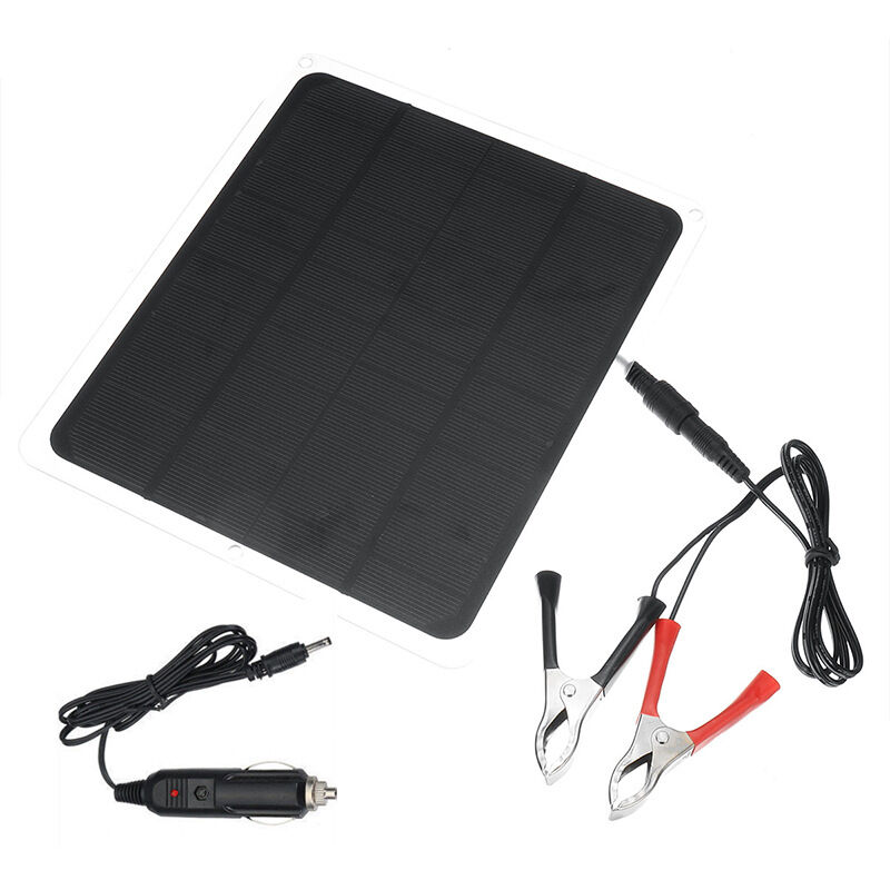 20W/12V) Solar Panel Trickle Charge Battery Charger for rv Marine Maintenance