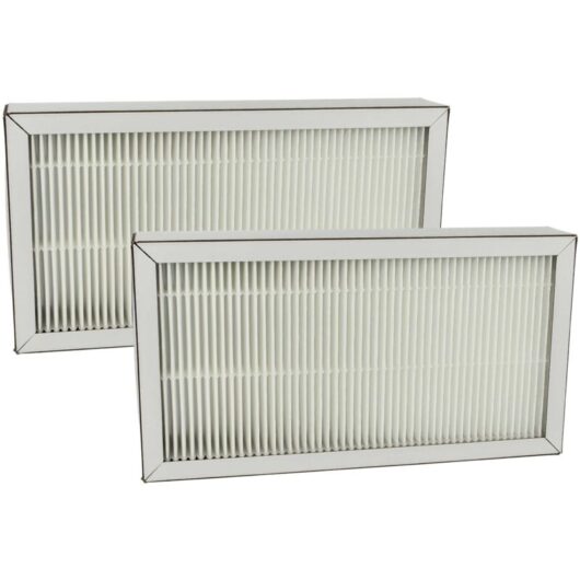 2x Air Filter F7 compatible with Pluggit Avent P190 Vent, Condensation Damp Control Ventilator - White - Vhbw