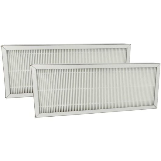 2x Air Filter F7 compatible with Pluggit Avent P310 Vent, Condensation Damp Control Ventilator - White - Vhbw