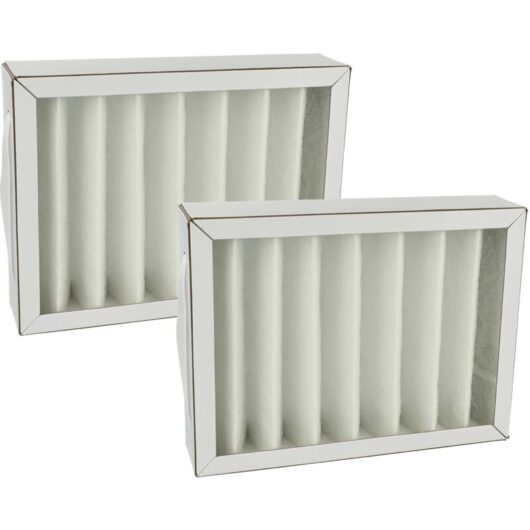 2x Air Filter G4 Replacement for Pluggit APFG4F7-180 for Vent, Condensation Damp Control Ventilator - White - Vhbw