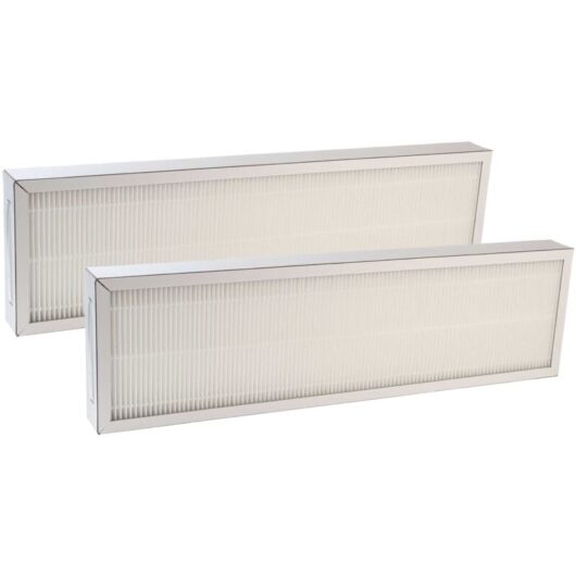 2x Pollen Filter compatible with Pluggit Avent P460 Ventilation Devices - Air Filter F7 White - Vhbw