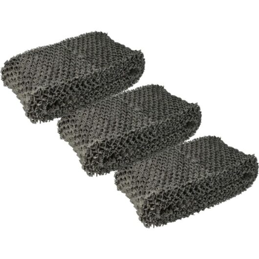 3x Replacement Filter compatible with Philips HU4811, HU4811/10, HU4803, HU4803/01, HU4801, HU4801/01 Humidifier, Air Purifier, Wick Filter, Grey