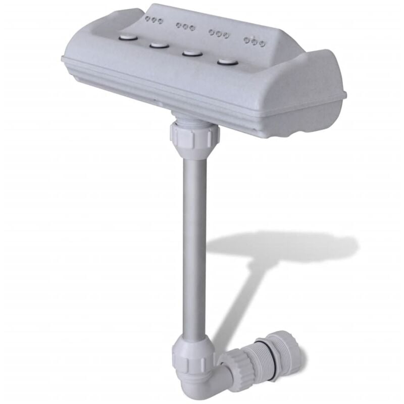 Cascade Waterfall Swimming Pool Fountain with LED Lights vidaXL