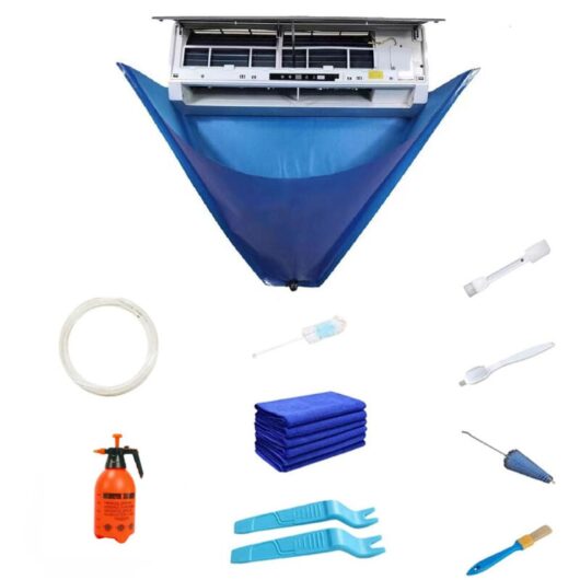 Csparkv - Air Conditioner Wash - Premium Wall Mounted Cleaning Kit - Air Conditioning Service Bag with Water Hose for Mini Split ac Units