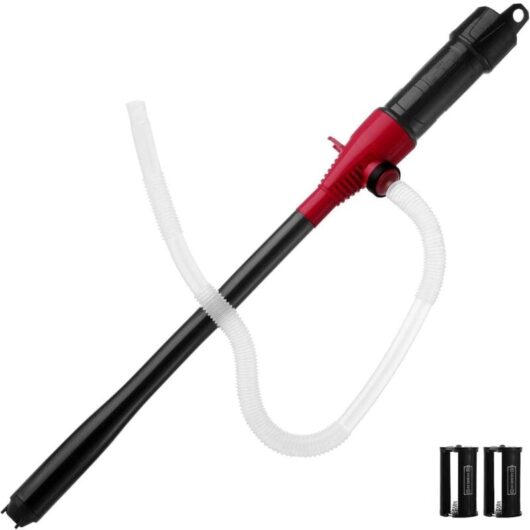 Csparkv - Battery Powered Liquid Transfer Pump Portable Electric Liquid Siphon Pump Multi-Purpose Handheld Pump for Fuel Water Gas Fish Tank,