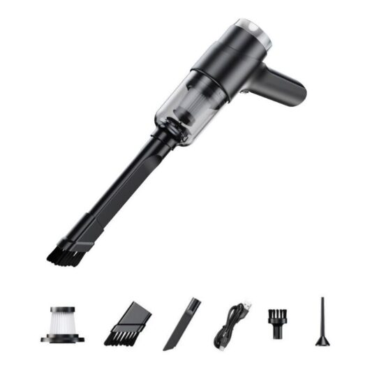 Csparkv - Cordless Handheld Vacuum Cleaner, 4 in1 Car Vacuum Cleaner, Mini usb-c Car Vacuum Cleaner Powerful 6500Pa, Rechargeable Lightweight with