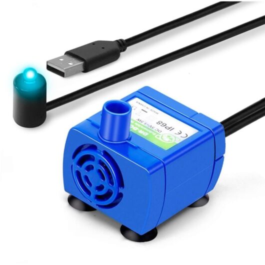 Cyslmuk - 1pc New Generation Silent Submersible Electric Water Pump Low Energy Consumption Fountain Pump Cat