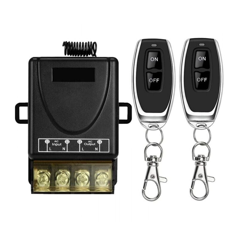 Cyslmuk - 433Mhz High Power Wireless Remote Control Switch, ac 220V/240V/110V 30A rf Remote Control for Light, Water Pump, Household Appliances,