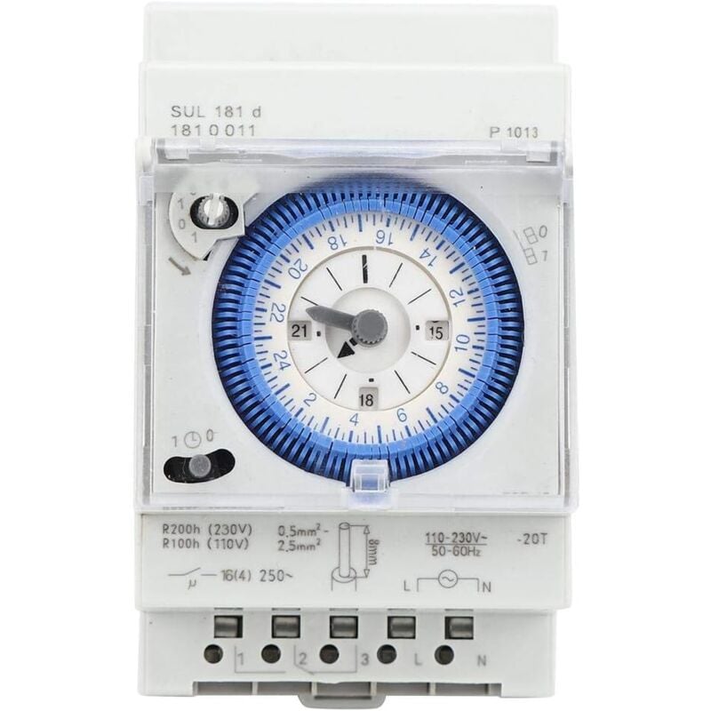 Cyslmuk - Analog timer with synchronous motor and daily program, timer, 24VAC/DC, 16A