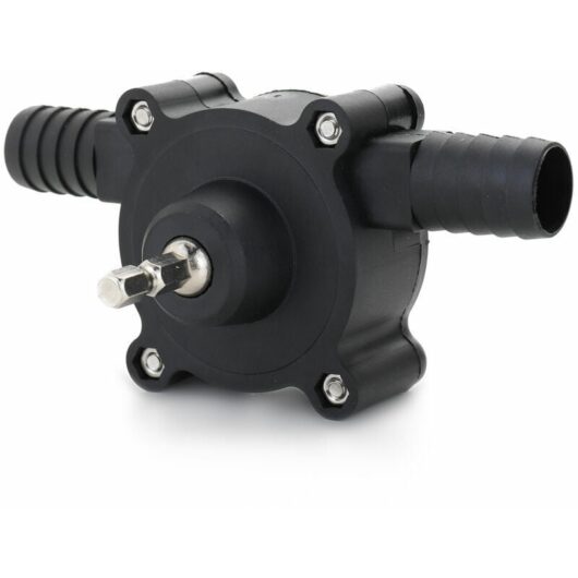 Electric Drill Driven Self-priming Suction Pump Oil Pump Black