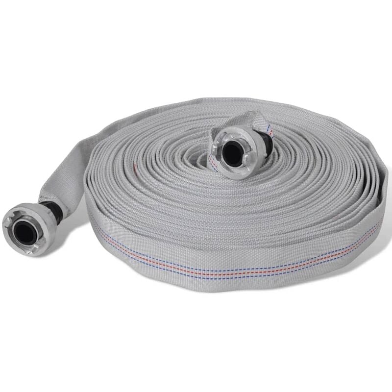 Fire Hose Flat Hose 20 m with D-Storz Couplings 1 Inch Vidaxl