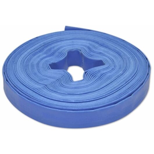 Flat Hose 25 m 1' pvc Water Delivery Vidaxl