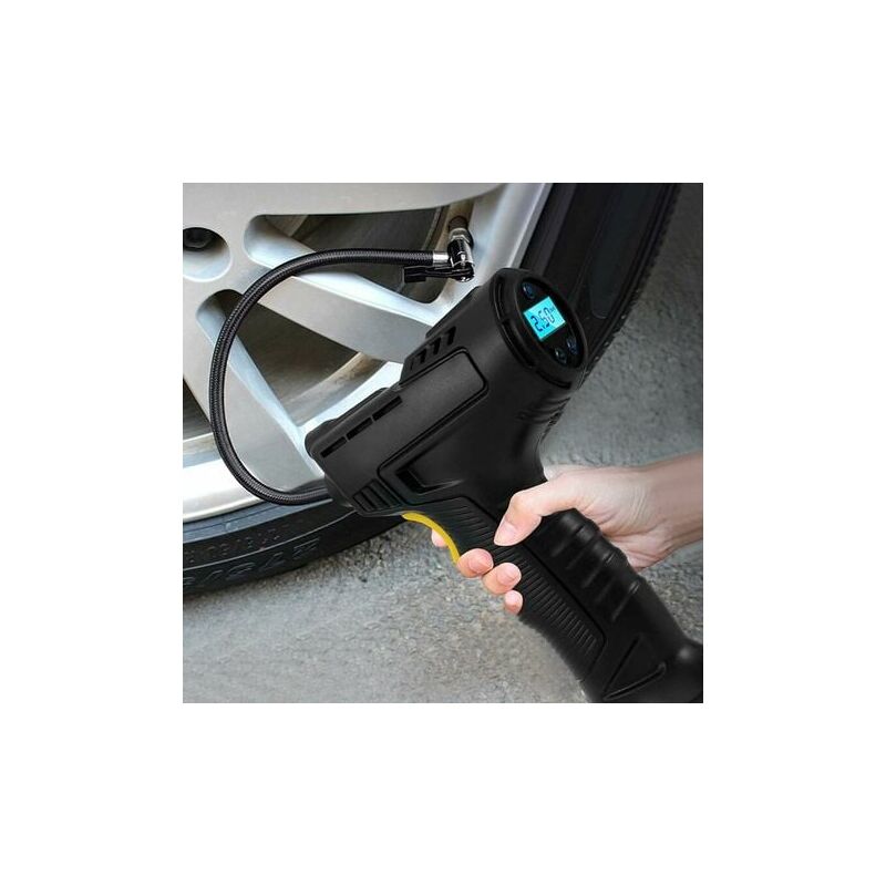Inflatable Cordless Portable Tire Inflator 120W Air Compressor Tire Pump for Cars, Motorcycles, Bicycles with LED Digital Pressure Gauge 2000mAh for