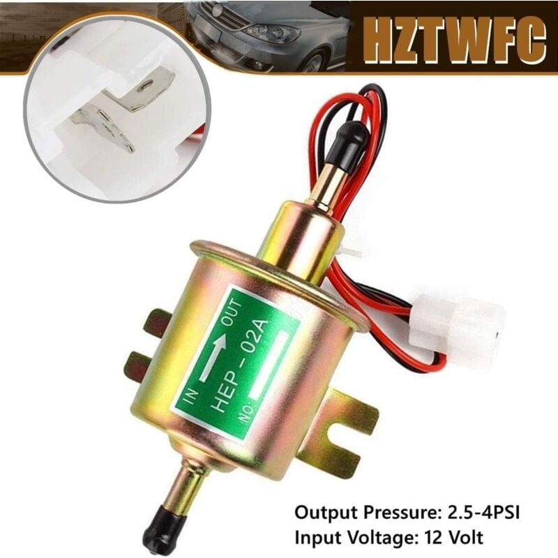 Memkey - Universal 12V Diesel Petrol Electric Fuel Pump HEP-02A HEP02A Low Pressure OEMHEP-02A Universal 12V Electric Fuel Pump for most Car