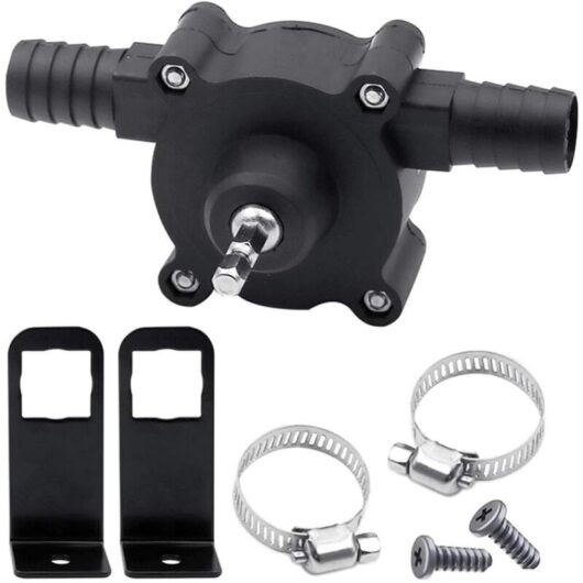 Memkey - Water Pump for Home Garden, Portable Mini Water Pump, Self Priming Electric Drill Pump with 6.35mm Shaft, Diesel Oil Liquid Water Hand