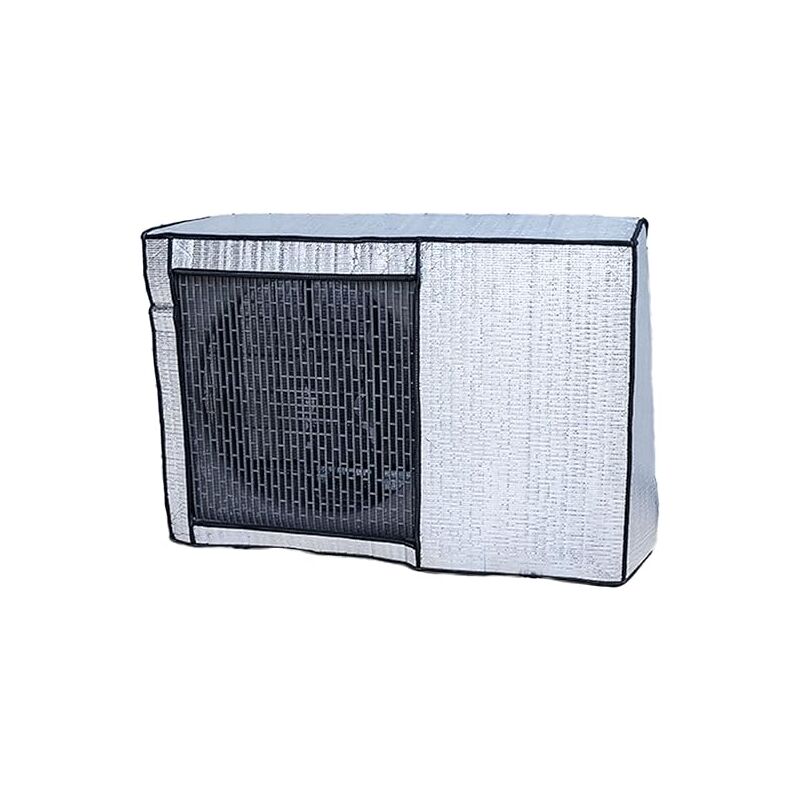 Serbia - Ouvert,100 42 79cm)Couverture extérieure de climatiseur Fait de Film d'aluminium Anti-poussière Housse Climatiseur Exterieur Couverture
