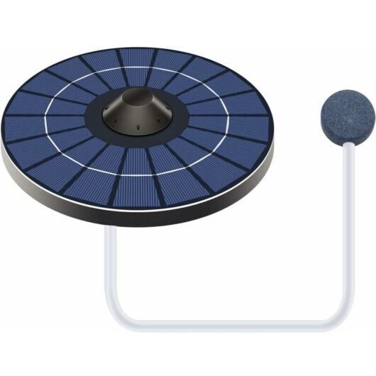 Solar Pond Aerator Oxygen Pump with Air Hose and Air Stone Floating Pool Aerator Aquarium Oxygenator