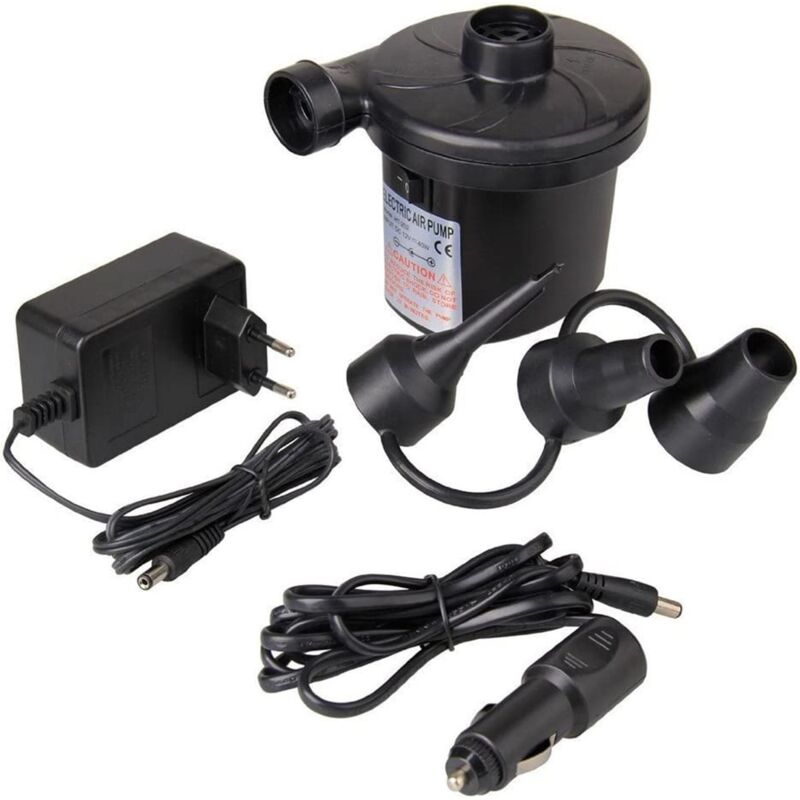 Tinor - Electric air pump, 150 w, 220 v, AC/12 v dc, black