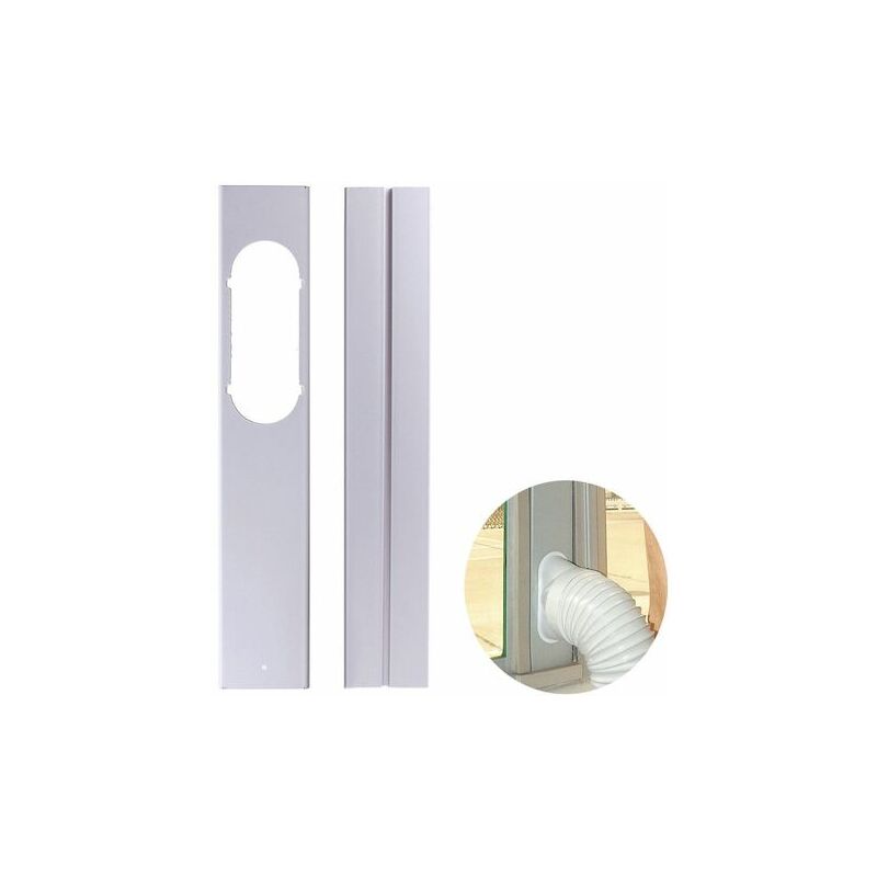 Universal Mobile Air Conditioner Adjustable Window Sealing Plate Splint Baffle Gray