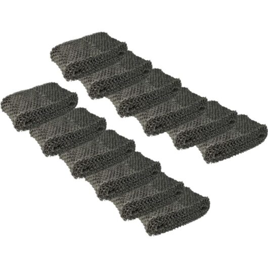 Vhbw - 12x Replacement Filter compatible with Philips HU4813, HU4816, HU4813/10, HU4811/10, HU4814/10 Humidifier, Air Purifier, Wick Filter, Grey