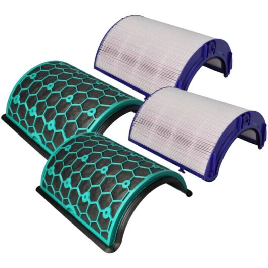 Vhbw - 2 Part Filter Set Replacement for Dyson 970341-01, 969048-03 for air purifier - hepa filter, activated carbon filter