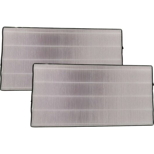 Vhbw - 2x Pollen Filter compatible with Helios kwl ec 500 pro, kwl ec 500 w Ventilation Devices - Air Filter F7 Black White