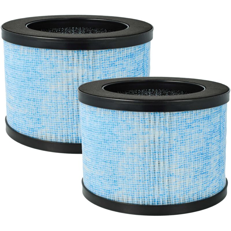 Vhbw - 2x hepa Filter H13 compatible with Aroeve EPI080, EPI081, MK01, MK06 Air Cleaner - Spare Air Filter with Integrated Active Carbon Filter