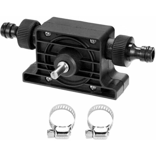 Water Oil Drill Pump, Electric Drill Fuel Oil Diesel Pump Tip, Self-Priming Drilling Oil Fittings, for Aquarium Pond Statuary Fountain Garden - Ccykxa