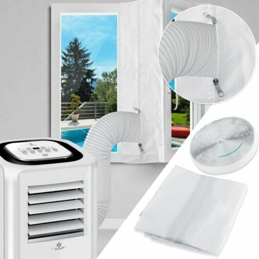 Window Caulking Cloth for Portable Air Conditioner and Dryer - Works with All Mobile Air Conditioning Units, Easy Installation - 400CM