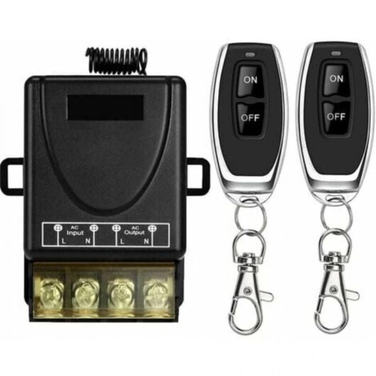 Ymyny - 433Mhz High Power Wireless Remote Control Switch, ac 220V/240V/110V 30A rf Remote Control for Light, Water Pump, Household Appliances,