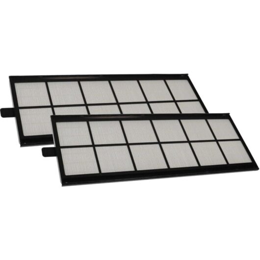 vhbw Air Filter Set compatible with Zehnder ComfoFond-L 350/550 eco Ventilation Devices - G4 2-Part Kit, 50 x 16 x 1 cm Black White