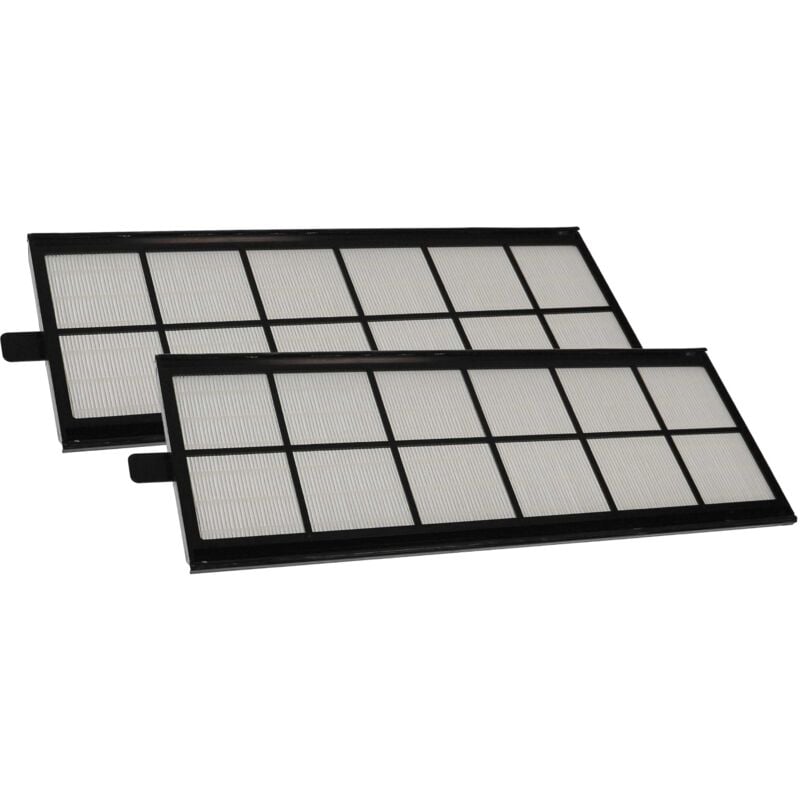 vhbw Air Filter Set compatible with Zehnder ComfoFond-L 350/550 eco Ventilation Devices - G4 2-Part Kit, 50 x 16 x 1 cm Black White