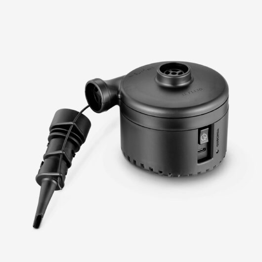 Electric Pump For Camping Mattresses. On A Battery. Rechargeable Via Usb-c
