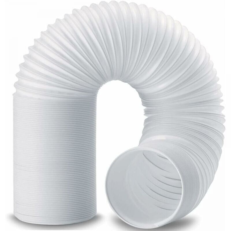 Portable Air Conditioner Hose, Diameter 150mm Flexible pvc Exhaust Hose Ventilation Tube 2M Length Universal Hose Kit For Portable Air Conditioner