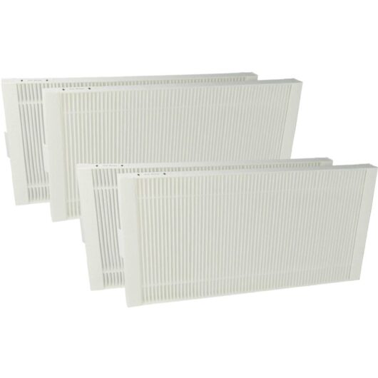 vhbw 4x Pollen Filter compatible with Stiebel-Eltron LWZ 304 Sol, Integral, Flex, Eco Ventilation Devices - Air Filter F7 White